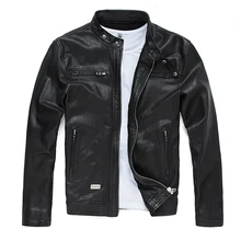 Черные тонкие мотоциклетные кожаные куртки мужские винтажные из воловьей козьей кожи из натуральной кожи байкерские короткие пальто большой размер 4XL Верхняя одежда