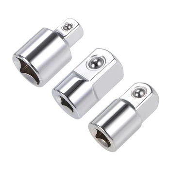 

uxcell 3Pcs Impact Socket Adapter Wrench Reducer Cr-Mo Steel to DIY Hand-making Automotive Repairs Household Maintenance