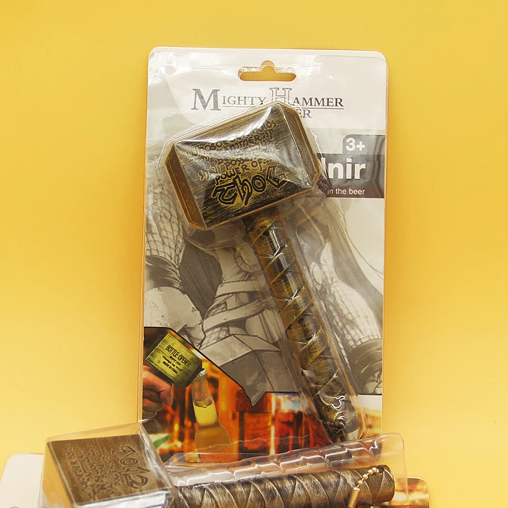 Пивная бутылка многофункциональная открывалка Тор молот в форме пивной открывашка для бутылок с длинной ручкой Bottler открывалка для пива кухонные инструменты