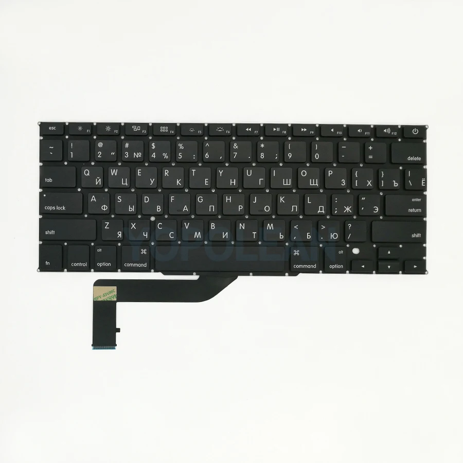 Новая маленькая Клавиша ввода Русская клавиатура + Подсветка для Macbook Pro 15 &quotRetina
