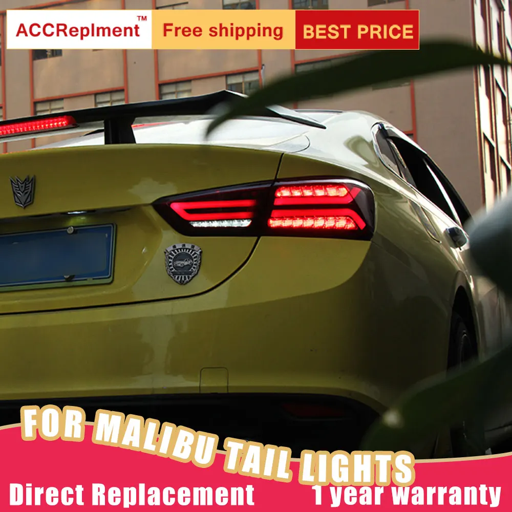 

New LED Taillights Assembly For Chevrolet Malibu 16-18 LED Rear Lamp Brake Reverse Light Rear Back Up Lamp DRL Car Tail lights