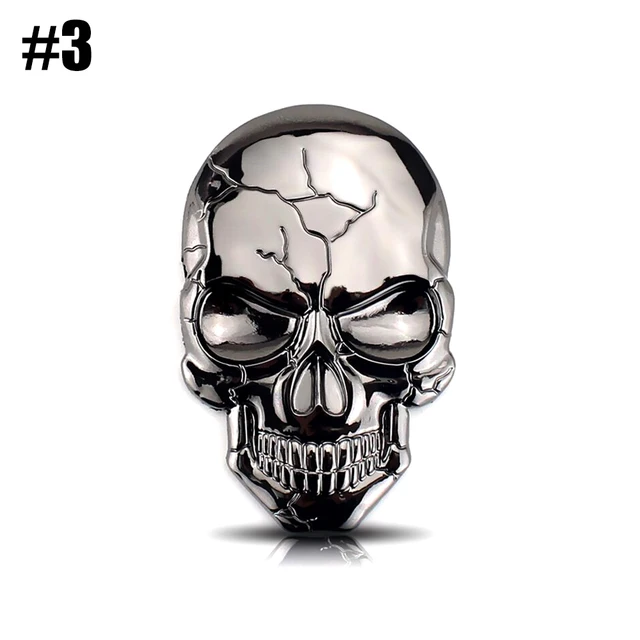 Dsycar 1 Buah Mode 3d Tengkorak Logam Campuran Seng Stiker Mobil Untuk Mobil Motor Logo Tengkorak Lambang Lencana Stiker Gaya Mobil Baru Car Styling Skull Car Stickermetal Skull Aliexpress