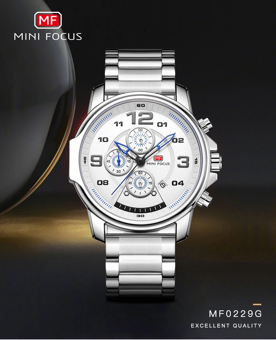 Relógio de quartzo MINI FOCUS para homens à prova d'água_voghion.com
