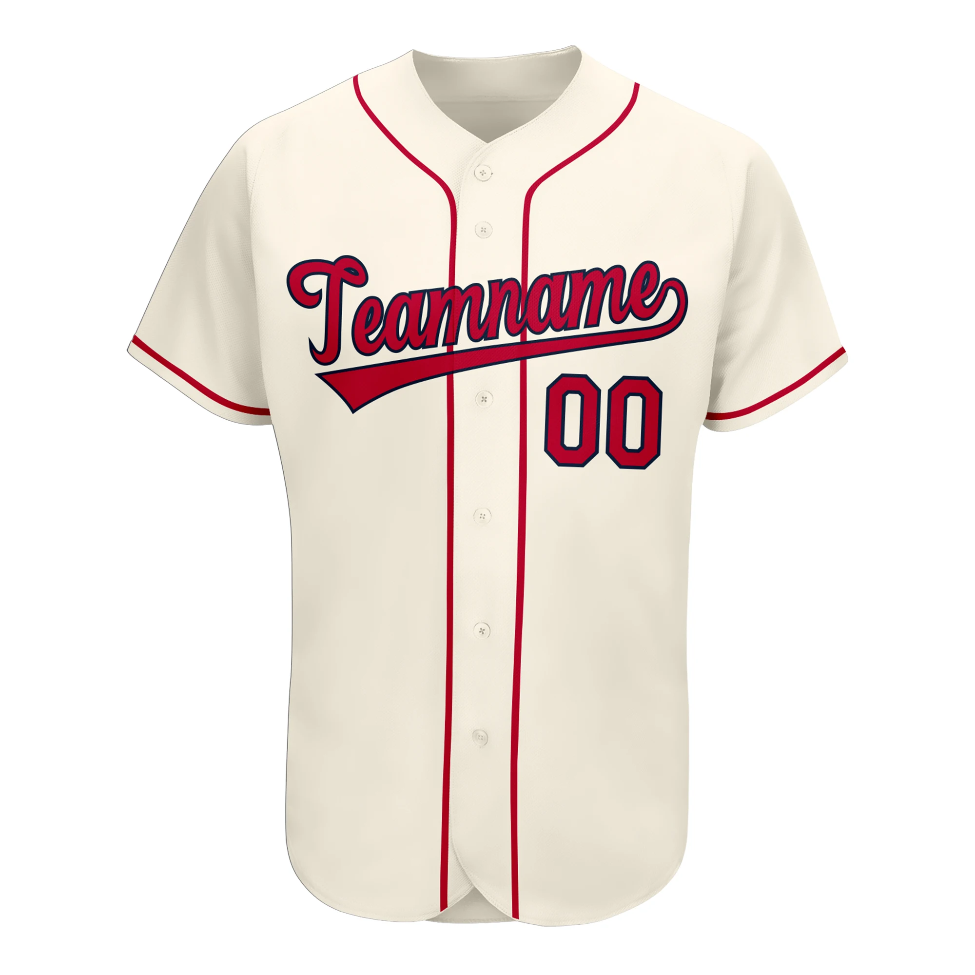 Stitched Baseball Jerseys Button Cardigan Embroidery Name/Number Softball Game Training Clothes for Men