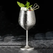 304 Бокалы из нержавеющей стали для красного вина, соки, напитков, шампанского, бокал для вечеринок, барная посуда, кухонные инструменты, 500 мл