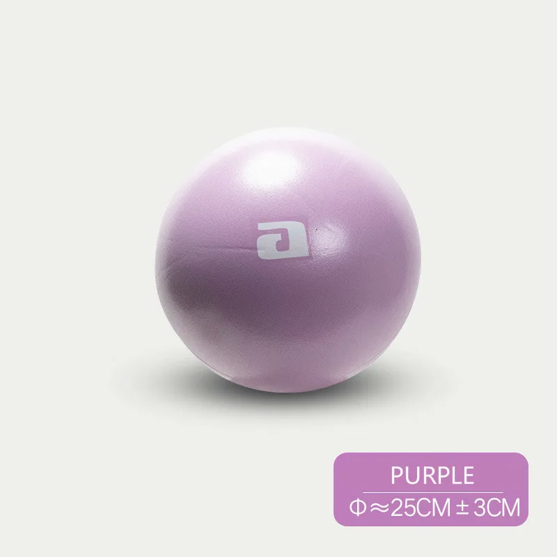 25 cm йога мяч Маленькие мячи для пилатеса толстый взрывозащищенный Спортивная Фитнес баланс подходит шарик тренировки Массажный мяч для начинающих - Цвет: Фиолетовый