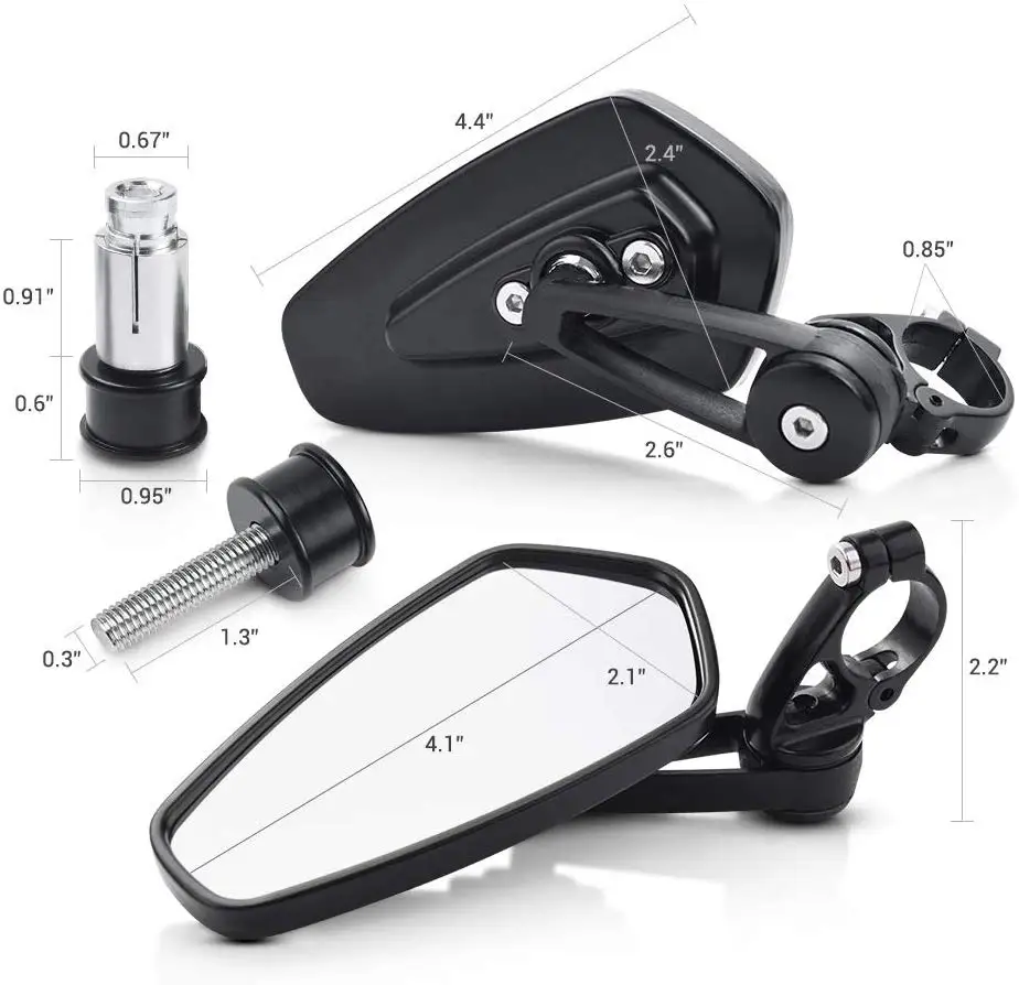 1 pair Motorcycle Aluminum 7/8\