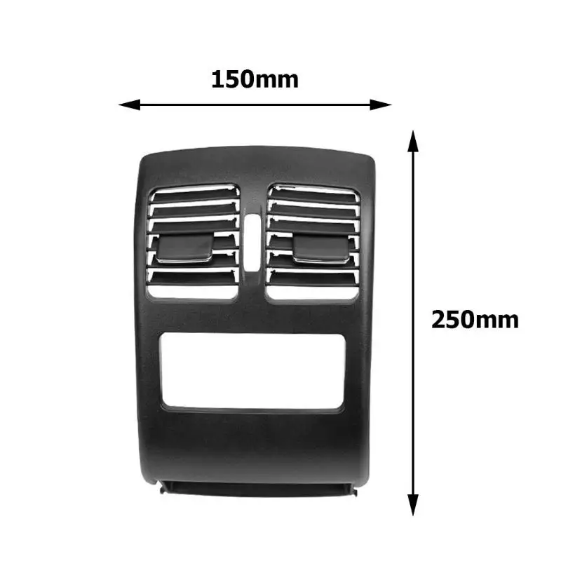 Car Rear Center Console Air Conditioning Air Outlet Grille Cover Durable Precise Fit Direct Replacement W2048304354 - Название цвета: Черный