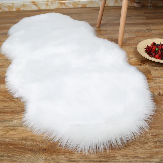 Rugs & Throws LURVIG Supersoft Faux Fur Sheepskin Rug TRÖSKEL