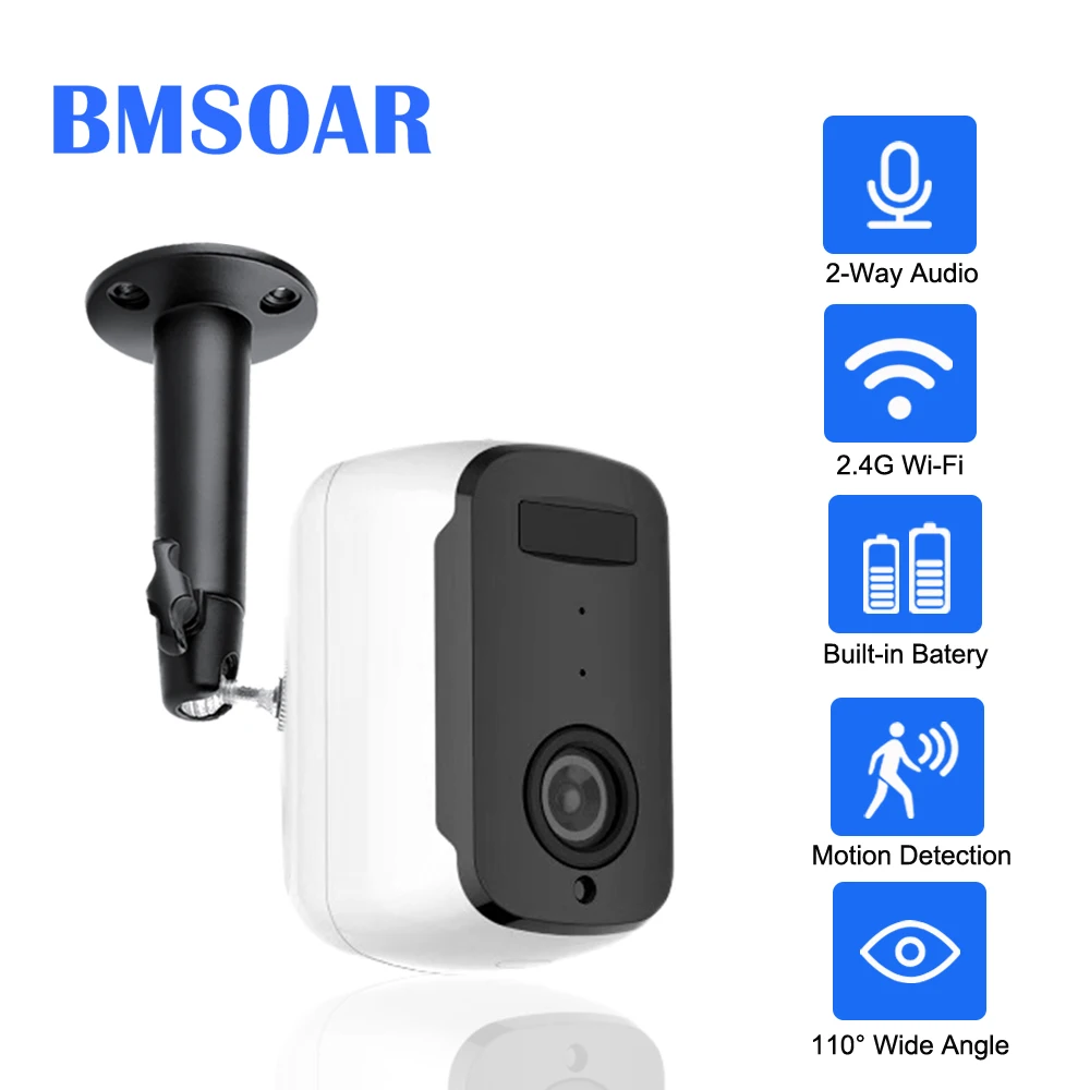 

Wifi Camera Outdoor Battery Powered Rechargeable 1080P Full HD Wireless Security IP Camera Indoor PIR 110 Wide View Angle Tosee