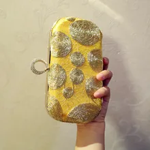 Королевская благородная Банкетная сумка с вышивкой, на одно плечо, Золотая маленькая квадратная сумка, сумка-мессенджер