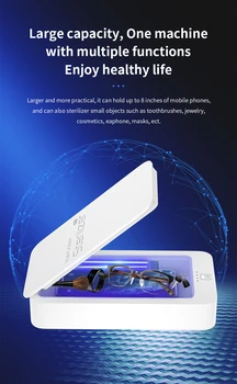 

new style cell phone uv box sterilizer phone case with portable design charging box