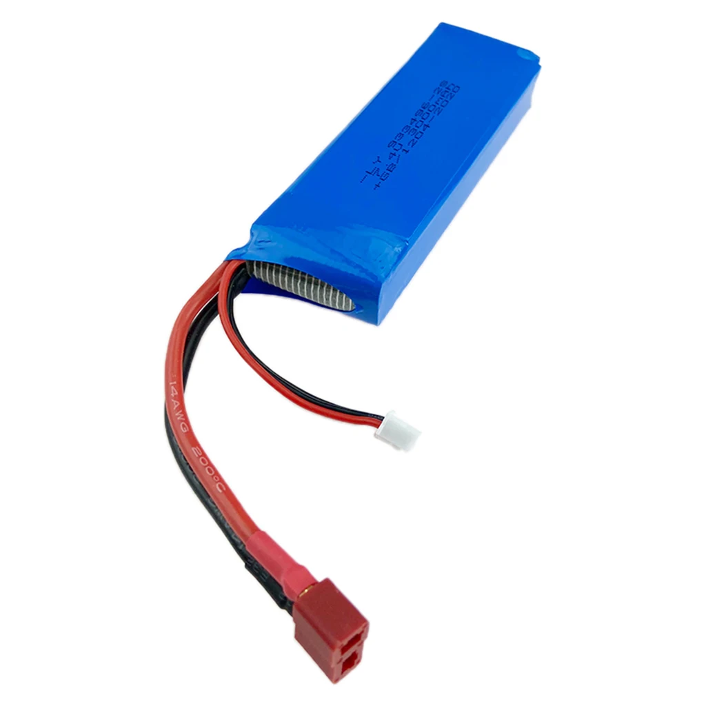7.4V RC Battery for WLtoys 1:12 124018 124019 Rock Crawler Car DIY Spare Parts, Pack of 1