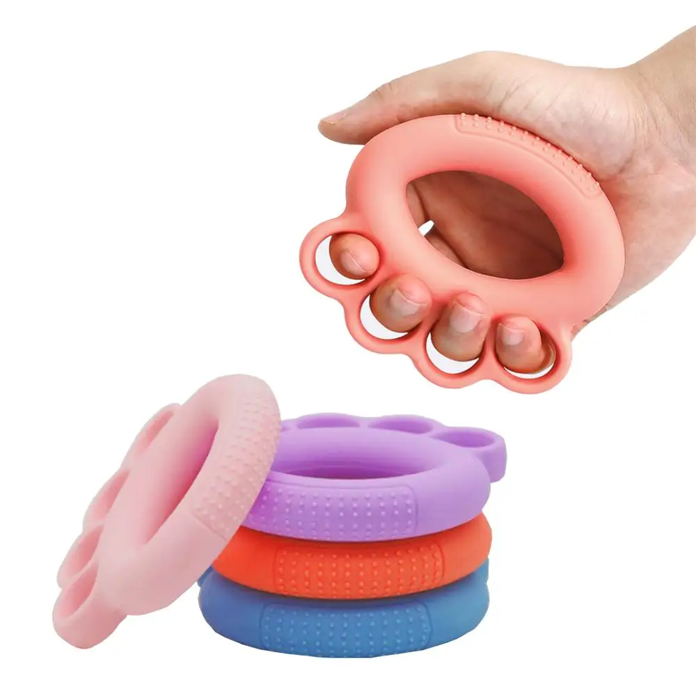

Guitar Silicone Hand Grip Strengthener Ring Finger Trainer Carpal Expander Forearm Exerciser Crossfit Fitness Physical Therapy