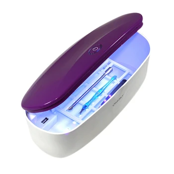 

OMYSKY Sterilizer For Manicure Instruments Disinfection Esterilizador Manicure Uv Led Nail Tools Nail Tweezers Disinfector Box-P