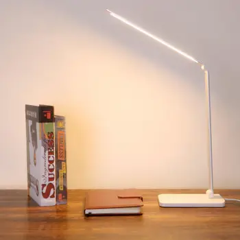 

LED Table Lamp Stepless Dimmable Desk Reading Light Foldable Rotatable Touch Switch DC 5V USB Charging Port Timing Desk Lamp