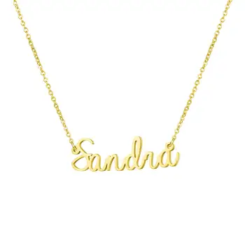 

Personalized Name Necklaces Stainless Steel Custom Nameplate Necklaces For Women Love Jewelry Friendship Gifts