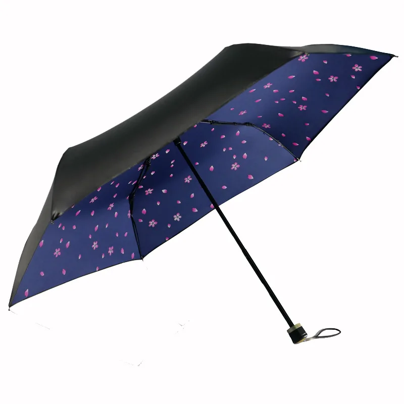 

Small Yellow Duck Three Fold Hand Open the Whole Shade All-Weather Umbrella College Style Sun-resistant UV-Protection Fashion 6