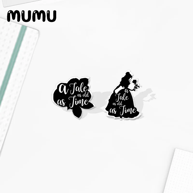 2020 Новый розовый силуэт серьги гвоздики с девушка акриловые эпоксидной смолы