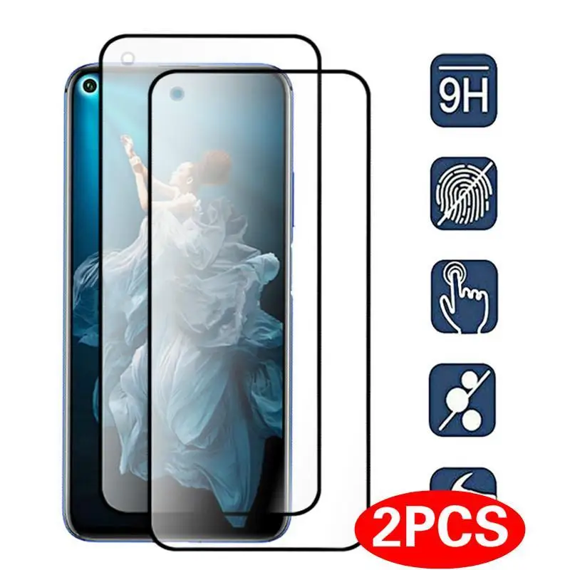 

2PCS Screen Protector Protective For Huawei Honor 20S 20 Pro 8C 8X 8A 7C 10 Y5 2019 Y9 P Smart 2019 Tempered Glass Full Cover