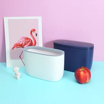 

Desktop Garbage Cans with Lid Trash Can Waste Bins Creative Bedroom Debris Storage Bucket Office Kitchen Household Cleaning Tool