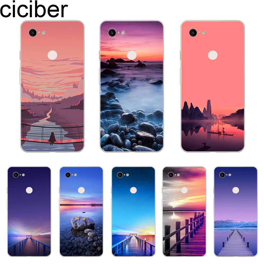 Ciciber Новый Модный чехол для телефона Google Pixel 3 2 XL Мягкая задняя крышка из ТПУ 3XL 2XL