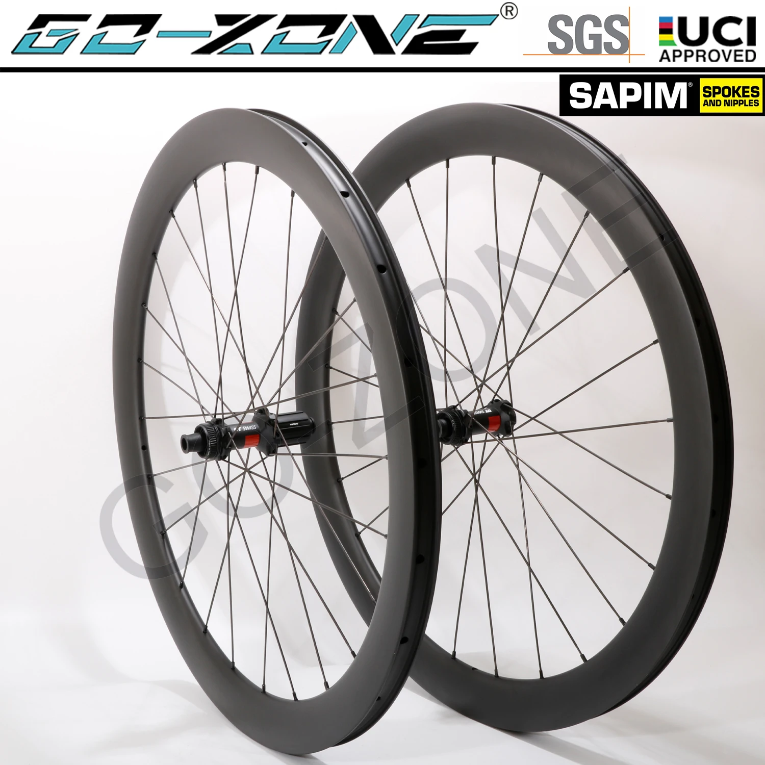 

700c Carbon Wheelset Disc Brake Clincher Tubeless Tubular UCI Approved DT 240 Sapim Center Lock Or 6 Bolt Disc Brake Wheels