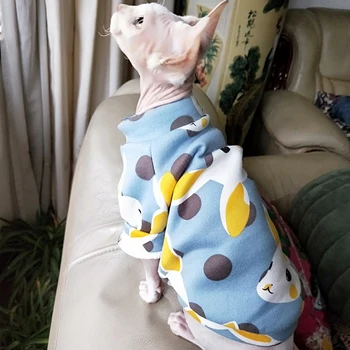 

Cute Rabbit Print Dog Hoodie Soft Fleece Puppy Dog Coat For Small Dogs Winter Warm Dog Clothes For Chihuahua Yorkshire Cats 10E