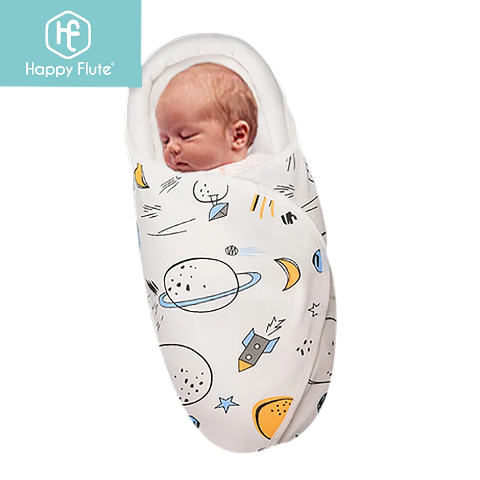 Happy Flute Baby Swaddling Wraps, Cotton, Spring And Summer Newborn