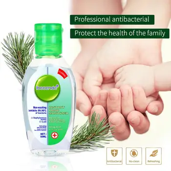 

Fast Delivery 50ML Hand Sanitizer Portable Wash-free 75% Antibacterial Gel Hand Wash For Adults Kids