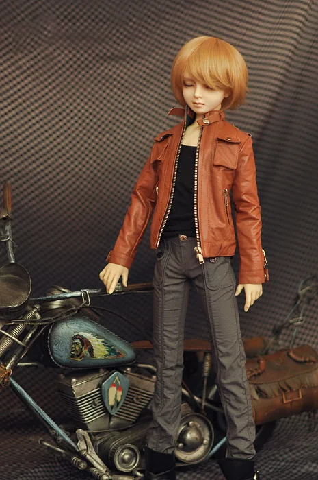 1/3 масштаб BJD кукольная одежда кожаная куртка пальто для BJD/SD аксессуары SD13 SD17. Кукла, обувь, парик и другие A0900 в комплект не входят