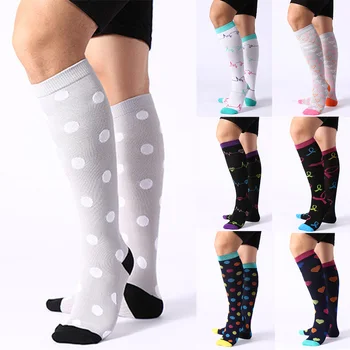 

Unisex Nylon Printed Compression Soccer Socks Outdoor Breathable Magic Elastic Fitness