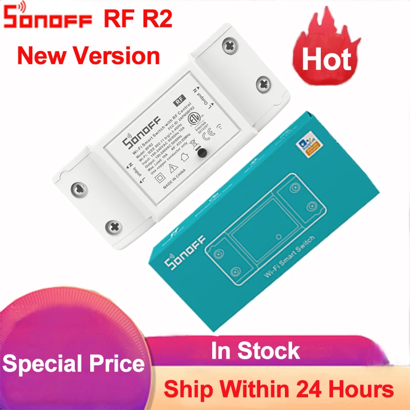 Wi Fi переключатель Sonoff RF R2 интеллектуальные беспроводные модули для умного дома