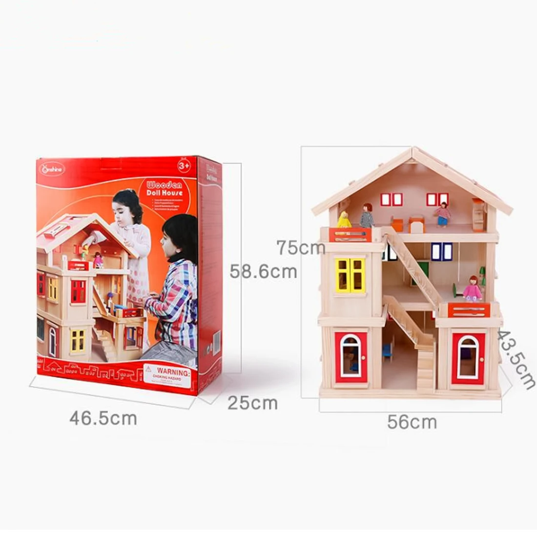Сделай Сам большой ролевой игры кукольный домик трехэтажный вилла игровой набор для детей