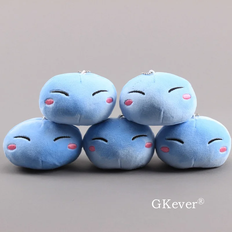 5 шт./компл. аниме Slime плюшевая кукла, что время я получил перевоплотится в слизи плюшевый брелок-подвеска 7 см Детский подарок
