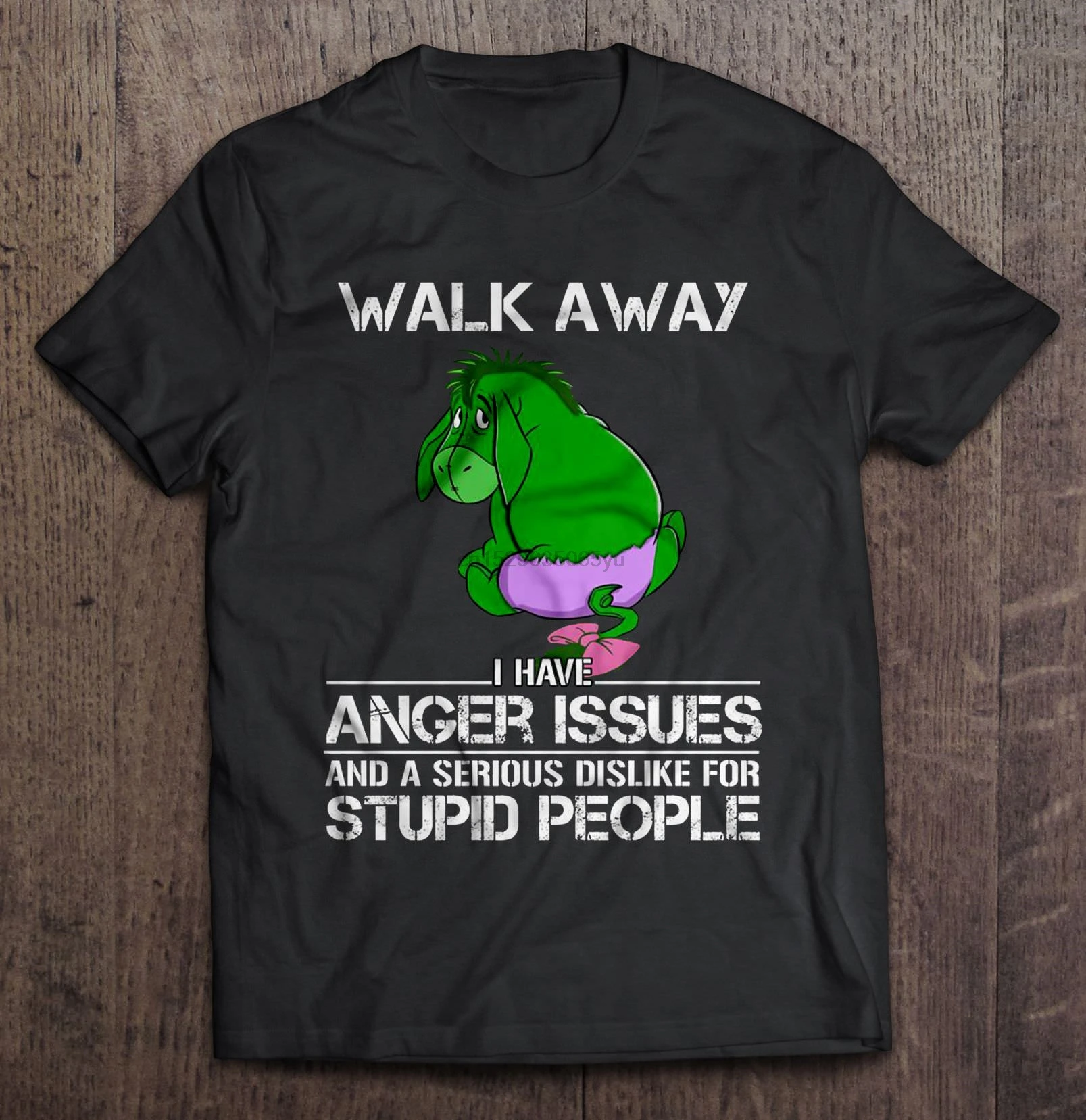 Мужская футболка с надписью Walk Away I имеются проблемы гневом и серьезно не