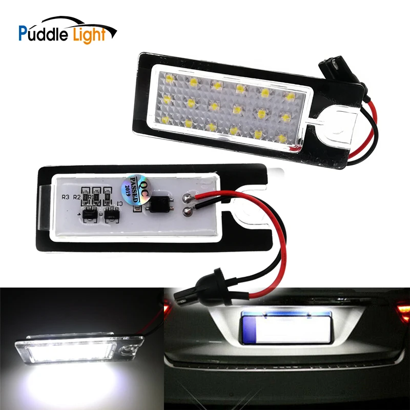 

2pcs 18smd Car Styling Error Free Led License Plate Light For Volvo V70 II Xc70 II S60 S80 Xc90 Car Tail Led Number Plate Lamps
