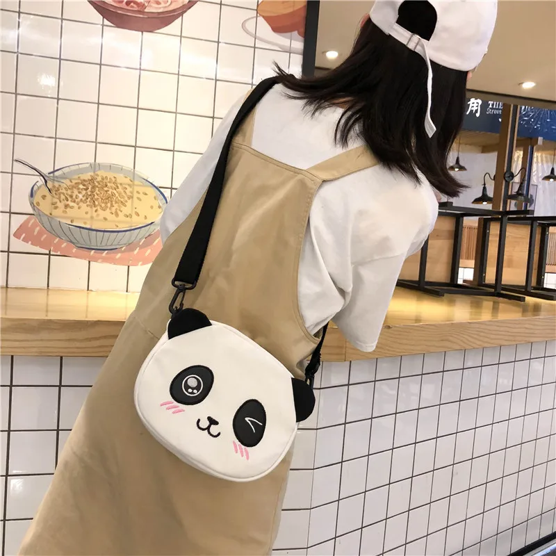 

INS Canvas Bag Japanese-style Korean-style Cool Cartoon Cute Animal Shoulder Bag Adorable Rabbit Eared Shoulder Bag