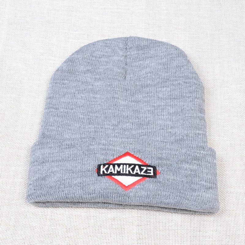Kamikaze вязаная шапка Eminem последний альбом Шапки эластичный бренд KAMIKAZE вышивка бини зимняя теплая Skullies& лыжные шапочки Кепка