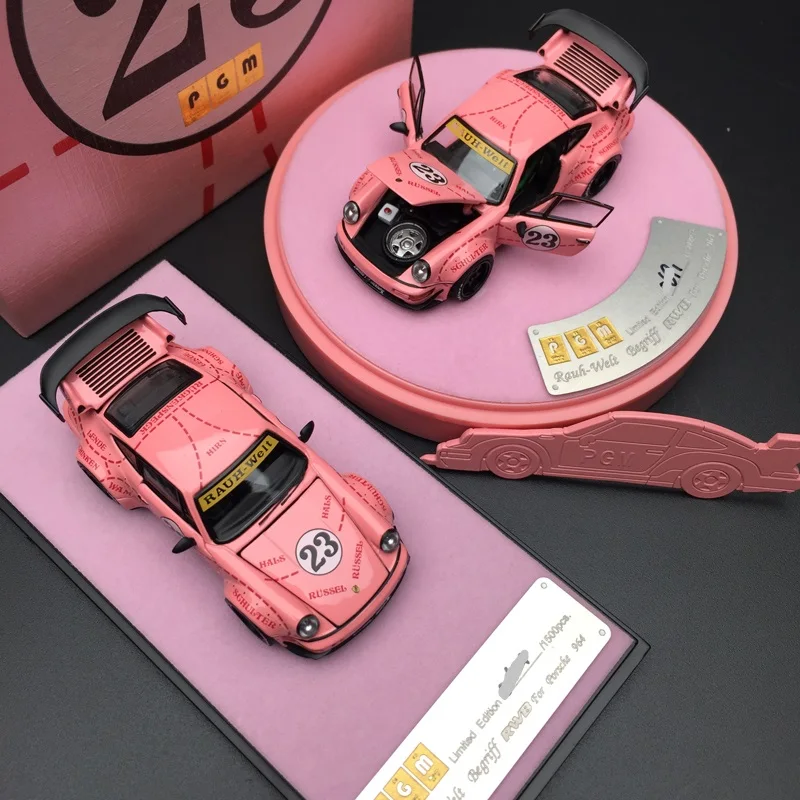

PGM 1/64 RAUH-WELT RWB 964 Begriff #23 PinkPig Diecast Model Car