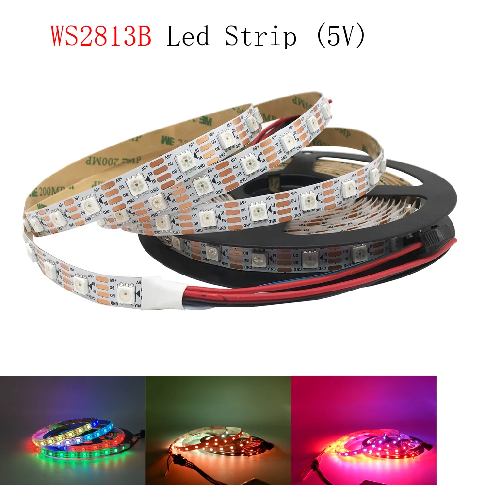 WS2813 (обновление WS2812B) RGB Светодиодная лента 30/60/144 пикселей/светодиодов/м
