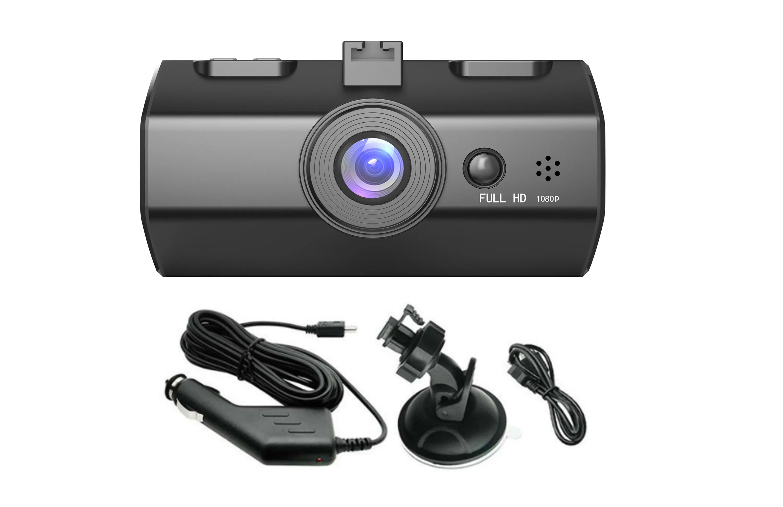 Видеорегистраторы для автомобилей FHD 1920x1080P Dash Cam " ips Двойной объектив 170 Угол Камера видеорегистратор ночного видения g-датчик парковки автомобилей с технологией широкого динамического диапазона Камера Регистраторы - Название цвета: Front