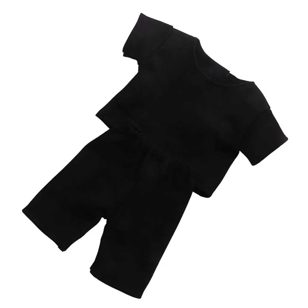 Black T-Shirt Top Pants Suit for 18 inch American Doll  Journey Dolls Casual Clothes