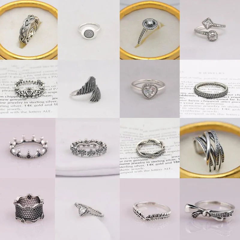

100% Real Sterling Rings Desgin Simple & Stylish Shape Rings Hot Fashion Jewelry