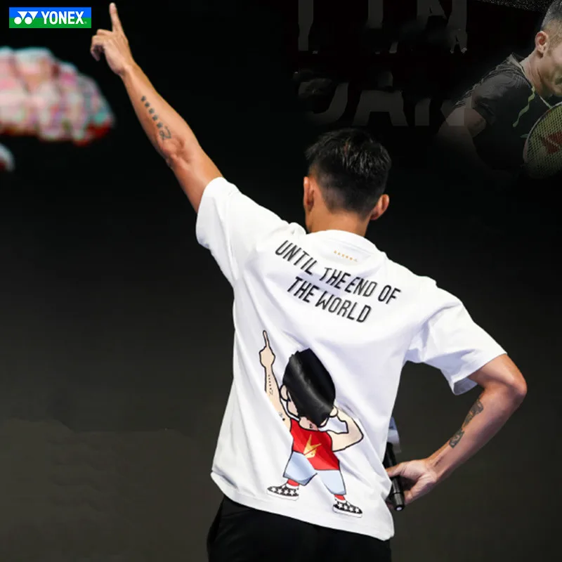 2020 Новое поступление оригинальный YONEX бадминтона YY футболка 10034LD Lindan память