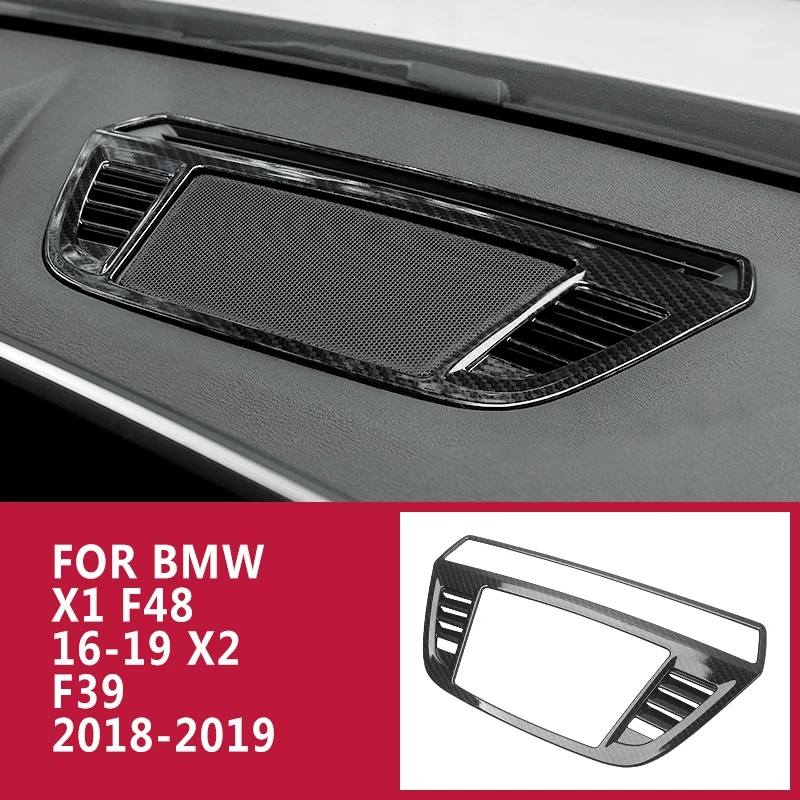 Pcmos углеродное волокно панель аудио динамик крышка для BMW X1 F48-2019X2 F39- интерьер молдинги наклейки новые части