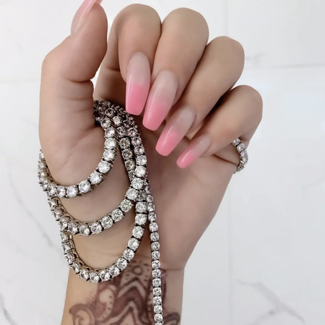 Collier de luxe en pierre de diamant simulé, rond de 4mm, pour femmes