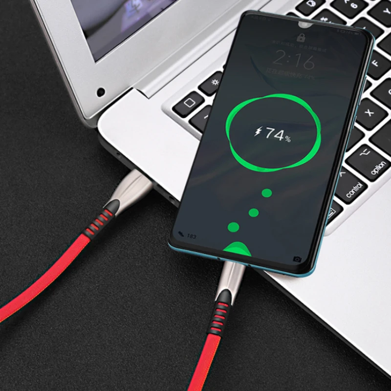 2m 3A Micro usb type-C кабель для быстрой зарядки телефона для samsung для Xiaomi для huawei Andriod type-C USB-C шнур для передачи данных