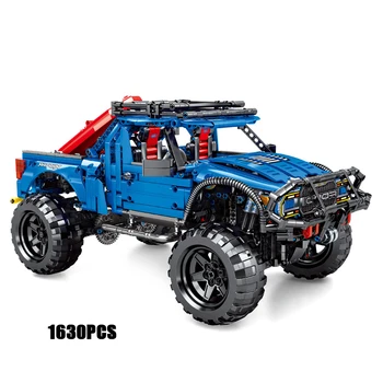 

Technics Simulation ford F-150 Raptor Pickup truck building block assemble bricks vehicle toys collection for boys gifts