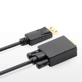 

Displayport to VGA Converter Adapter Cable HD Hot plug Black DP to VGA